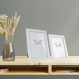 Aberto Design Set de 2 Marcos de Fotos Blancos (13x18 cm y 15x21 cm)
